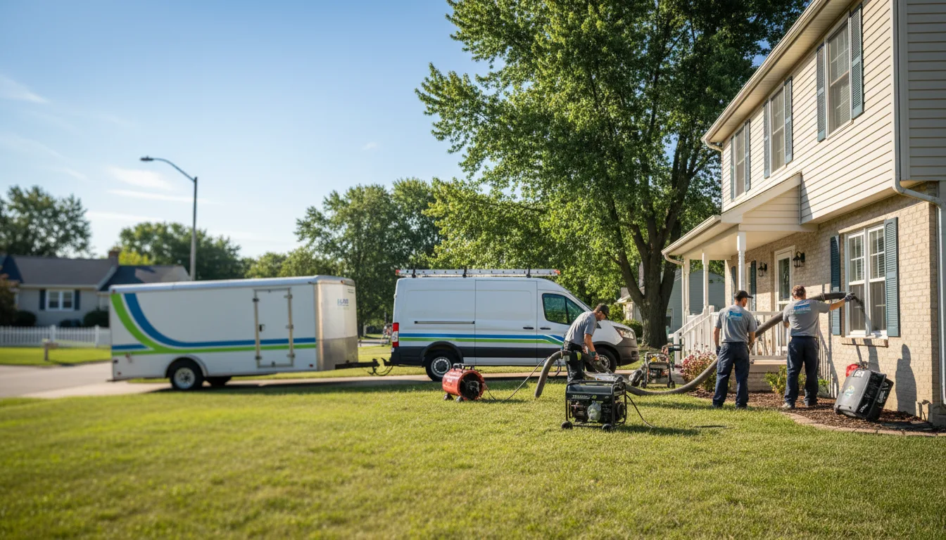 Flooded Basement Restoration And Cleanup With Repair in Roberts, IL near me